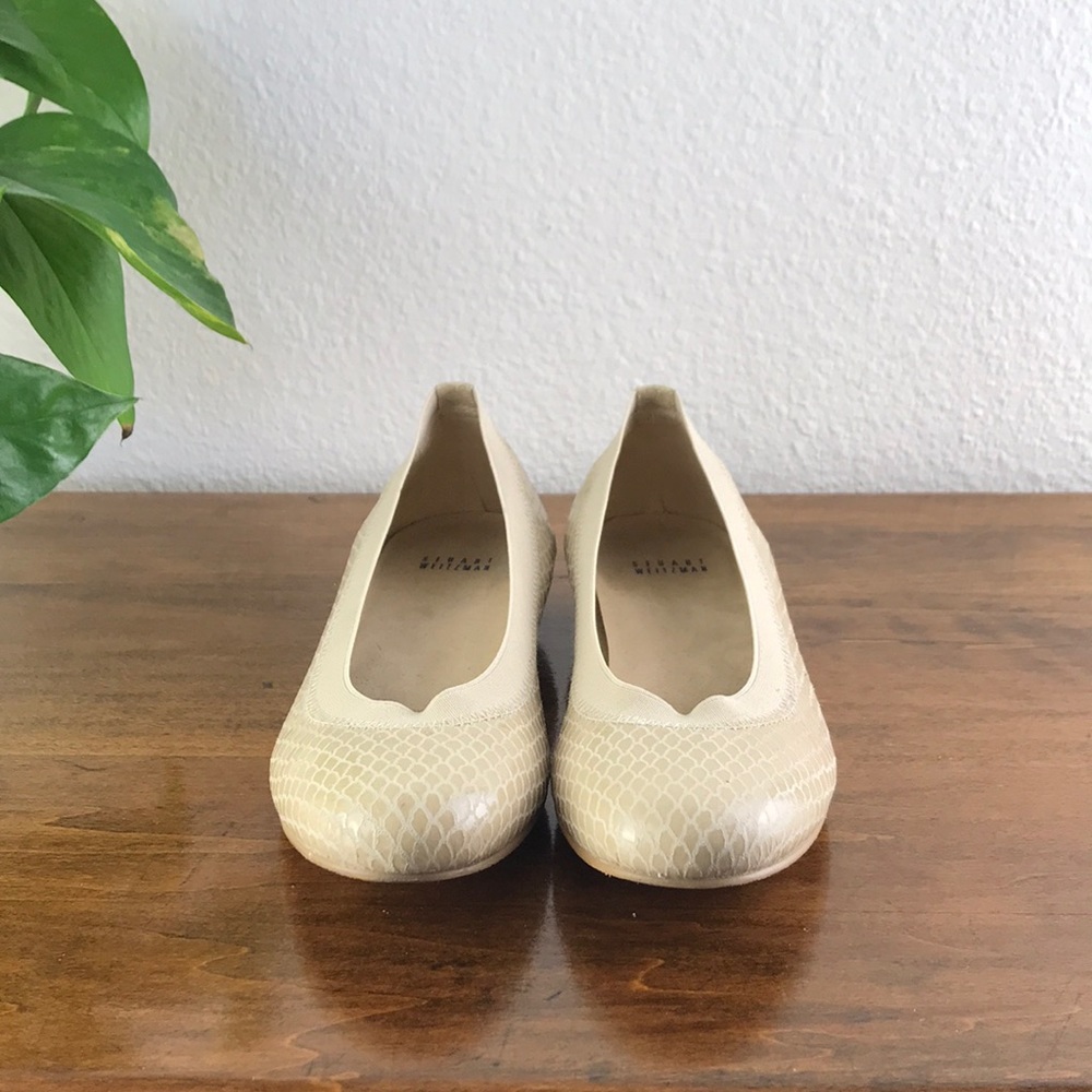 Stuart Weitzman Snake Print Ballet Flats - image 3